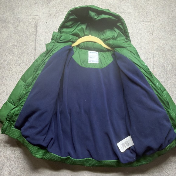 Mayoral Boys Green Hooded Puffer Jacket Size 6 Lightweight Winter Coat - Picture 6 of 9